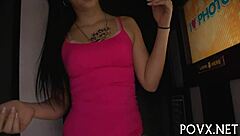 this teen 18+ starts with hot foreplay then dives into hardcore blowjob and pov sex