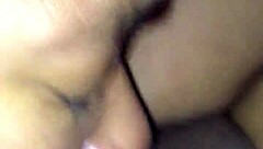 Homemade ebony amateurs share intimate peekshow moment