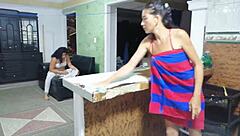 Kitchen Fun with My Girlfriend While She Cooks Dinner