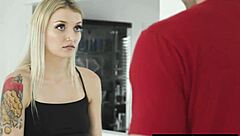 Housewife Watches Husband Fuck Her Blonde Friend With Big Cock