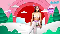 Teen amateur cosplays as Paulina Sanchez Danny Phantom masturbating on webcam with dildo orgasm