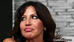 Randy hottie receives a facial and eats the load