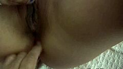 busty amber leah plays the hitachis and gets a fuck