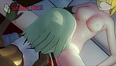 Yang and Emerald Engage in Intense Lesbian Pussy Licking in Hentai Anime