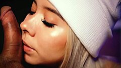 Blonde Demonstrates Professional Cock Sucking Skills On Webcam