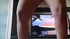 watch my lover make sexy videos then shower fingering her pussy?