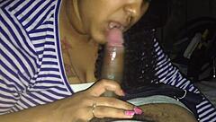 The wife says, 'I'm sucking my husband like crazy, going ham on this blowjob'