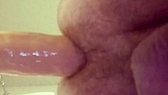 Gay Man Fits Large Dildo in Ass