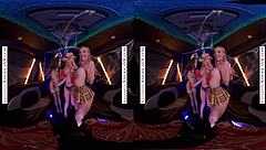 Naughty America - Jamie Jett, Sandra Luberc, Spencer Bradley in Halloween 4some POV