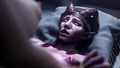 Lyria Nyl2 Whore in Bordello Gives Handjob and Blowjob!