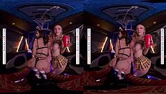 Naughty America - Jamie Jett, Sandra Luberc, Spencer Bradley in Halloween 4some POV