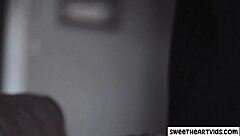 Two girls kiss and explore each other's bodies in a steamy lesbian video