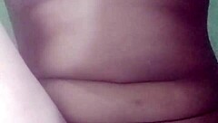 In the bedroom, lesbian girlfriends share blowjob and masturbation on homemade webcam for friends.