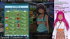 Vtuber with big boobs livestreams a sensual spanking and creampie video
