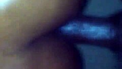 the ebony amateur with big ass takes monster cock in anal assfucking