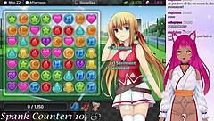 vtuber huniepop spanks and creampies big tits