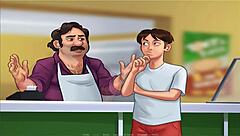 Busty anime girl in summer time saga uncensored part 7