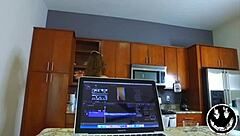 PAWG maid sucked my dick after cleaning the kitchen