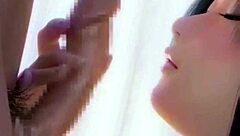 Uh, had a lustful mornin' with my cute classmate, goin' hard doggystyle in 3D!