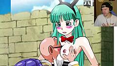 Bulma sucks monster cock!