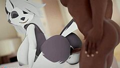 Cartoon animation of furry hentai with anal and assfucking