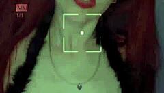 Redhead's Passionate Self-Pleasure Before Her Walk