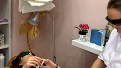 ritafox came in for laser depilation just look at her ass