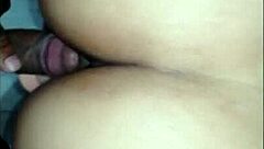 Latina teen bends over for anal creampie and squirting show.