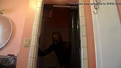 in the shower, a fat bbw enjoys passionate sex with a monster cock, feeling every inch deeply