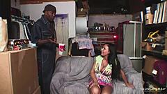 his bbc brushes her clit she orgasms hard