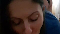 sexy amateur gf sucks big cock 😍