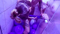 Latina Friend Gets Pussy Licked In Bathroom Until She Cums Hard!