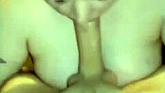 She surprises him with a blowjob