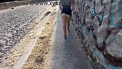 Andy Hot Shows Ass on the Street Part 2