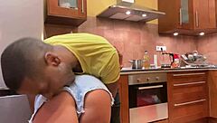 Sara Diamante in Budapest kitchen taking black cock part 2. Can't believe how wild it got!