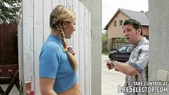 Cheeky caught using toys by her sexy private teacher