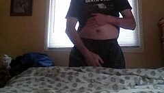 im dancing alone in the room.