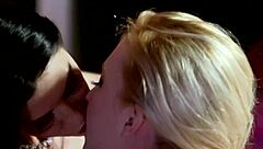 stockings on, lez girls tasting pussy with masturbation