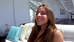 Amirah adara in pov scene with deepthroat and swallow