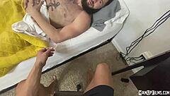 Gay porn video featuring Dillon Diaz and Johnny Hill in humiliation and anal sex