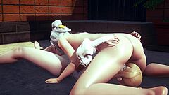 ningguang and jean in genshin impact