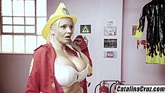 Jordan Pryce's stepsis gets a lesson in licking from Charlie Monaco