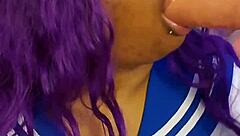 SSBBW Sailor Scout Sucks Black Cock