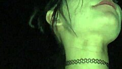 my latina with perfect natural tits riding big white dick outdoors