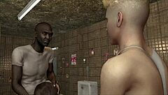 old hentai guy indulges dirty anal desires outdoors in public