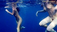 Girls on tenerife underwater adventure