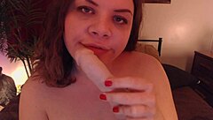 Sw33tcherry Delivers Intense Webcam Blowjob with Toys and Dildo!
