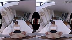 This virtual taboo video features a shaved pussy getting a handjob and blowjob in pov style