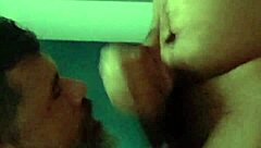 I'm kneeling, sucking, waiting for milk