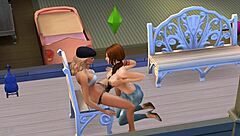 Lesbian pornstars with big tits use toys